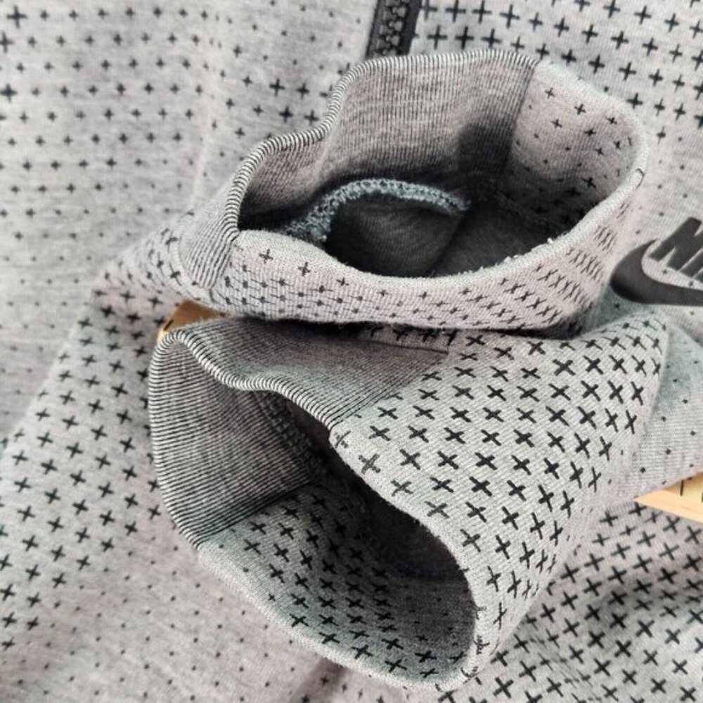 Nike Tech Sportswear Fleece GX 1.0 Jacket Heather Gray Men's Size L - Picture 12 of 13